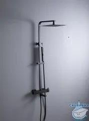 Душевая система Allen Brau Infinity 250 1 режим 281953 (черный матовый)