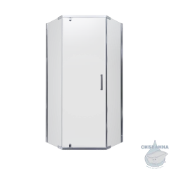 Душевое ограждение Тритон Дека 100x100 профиль хром, стекло прозрачное Щ0000056789 (без поддона)