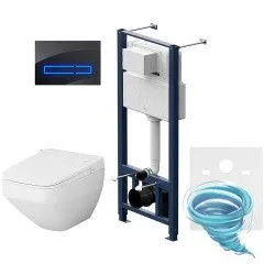 Инсталляция AM.PM с кнопкой смыва в комплекте с унитазом AM.PM Inspire V2 FlashClean c сиденьем Soft close (микролифт) IIS450A38.CCC50A