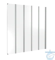 Шторка для ванны Bas Screen GR5-120-C-CH профиль хром, стекло прозрачное