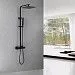 Душевая система Abber Daheim 250 1 режим AF8260B (черный матовый)