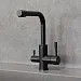 Смеситель для кухни Lemark Expert LM5061BL (черный матовый)