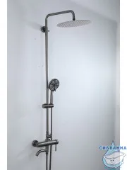 Душевая система Frap F24807-9 250 1 режим (оружейная сталь)