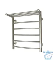 Полотенцесушитель электрический Санприз Классик П6 45х60 с полкой (никель)