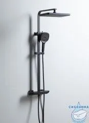 Душевая система Allen Brau Infinity 310 1 режим 296316 (черный матовый)