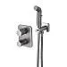 Встраиваемый смеситель с гигиеническим душем Lemark Bronx LM3740GM (графит)