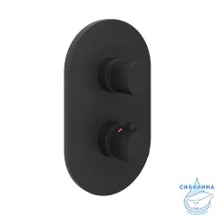Встраиваемый смеситель для ванны Ravak Chrome CR II 063.20BL.O2 X070467 (черный матовый)