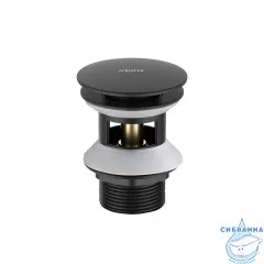 Донный клапан для раковины Aquatek AQ6002MB (черный матовый)