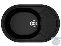 Кухонная мойка Ulgran U-610 78 ультра-черный