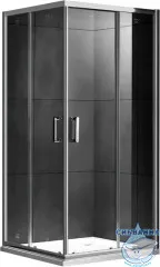 Душевое ограждение Gemy Victoria 90x90 профиль хром, стекло прозрачное S30152 (без поддона)