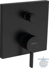 Встраиваемый смеситель для ванны Hansgrohe Finoris 76415670 (черный матовый)