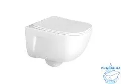 Унитаз подвесной безободковый Aquatek Дива AQ2012-00 (с сиденьем Soft Close (микролифт) 