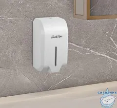 Автоматический дозатор для жидкого мыла SantiLine SL-8017 (белый глянцевый)