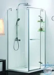 Душевое ограждение Azario Montreal 90x90 профиль серебро, стекло прозрачное AZ-NWG1231-R (без поддона)