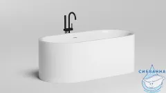 Ванна из искусственного камня Salini Perla 170x80 (материал Solix, белый матовый)