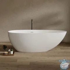 Ванна из искусственного камня ABBER Stein 170x80  AS9611NM-1.7 белая матовая