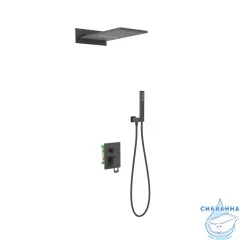 Душевая система Timo Briana SX-7139/03SM 230 1 режим (черный матовый)