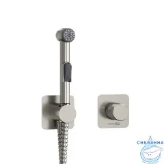 Встраиваемый смеситель с гигиеническим душем Wasserkraft Tauber A6451.275.100.092 (никель)