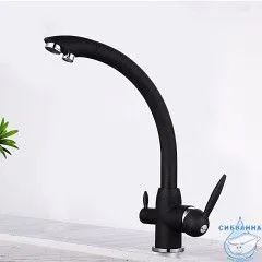 Смеситель кухни Frap F4399-7 (черный матовый)