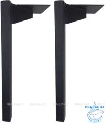 Ножки для мебели Aquanet Nova черный, 2 шт