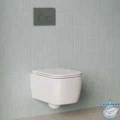 Унитаз подвесной безободковый Iddis Bridge с сиденьем Soft Close (микролифт) BRIRNSEi25