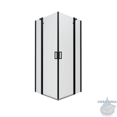 Душевое ограждение Тритон Тау 90x90 профиль черный, стекло прозрачное Щ0000054036 (без поддона)