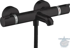 Смеситель для ванны Hansgrohe Ecostat Comfort 13114670 (черный матовый)