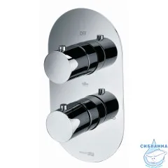 Встраиваемый смеситель для ванны Wasserkraft Berkel 4844 Thermo (хром)