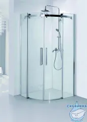 Душевое ограждение Azario Ottawa 90x90 профиль золото, стекло прозрачное AZ-NKE2142 900 (без поддона)