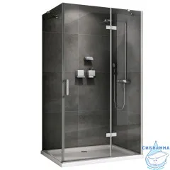Душевое ограждение ABBER Zart AG08090-S71 90x70 профиль хром, стекло  прозрачное (без поддона)