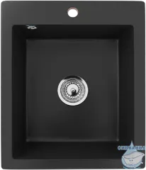 Кухонная мойка Ulgran 42 U-404-344 Ультра-чёрный
