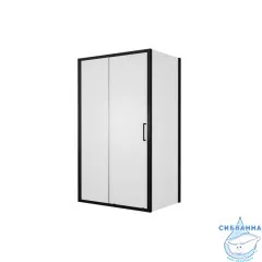 Душевое ограждение Encanto Belloblack 120x80 см профиль черный, стекло прозрачное ES120.3101B (без поддона)