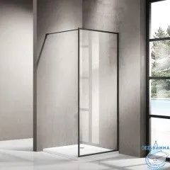 Walk-in Azario Richmond 120 профиль черный, стекло прозрачное AZ-NAG 6310 1200 BLACK