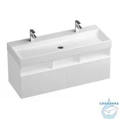 Тумба Ravak Natural 120 белый с раковиной Natural Duo 120