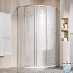 Душевое ограждение Ravak Supernova 90x90 SKCP4-80 195 профиль сатин, стекло пеарл (без поддона)
