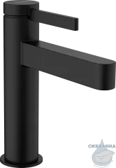 Смеситель для раковины Hansgrohe Finoris 76023670 (с донным клапаном Push-Open) (черный матовый)