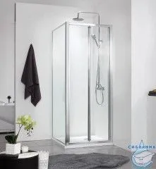 Душевое ограждение Azario Toronto 100x100 AZ-NAA1432B 1000 профиль серебро, стекло прозрачное (без поддона)