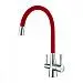 Смеситель для кухни Lemark Comfort LM3075C-Red с подключением к фильтру (хром/красный)