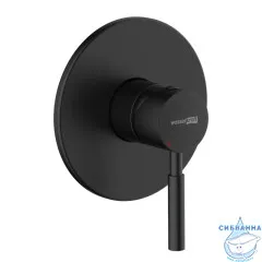 Встраиваемый смеситель для душа Wasserkraft Gollach 3351 (черный матовый)