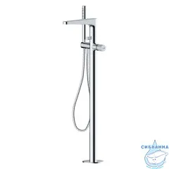 Смеситель для ванны напольный Wasserkraft Mosel 4621 с аксессуарами (хром)