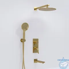 Душевая система Wasserkraft 250 1 режим A71208 (глянцевое золото)