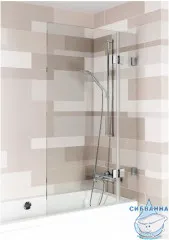 Шторка для ванны Riho VZ Scandic NXT X109V 950x1500 R GX06062C2 профиль хром, стекло прозрачное