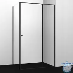 Душевое ограждение Wasserkraft Dill 120x90 61S07 профиль черный, стекло прозрачный (без поддона)
