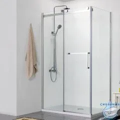 Душевое ограждение Azario Vancouver 120x100 AZ-NKF1131L 1000 профиль серебро, стекло прозрачное (без поддона)