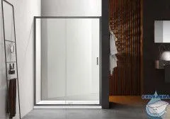Дверь в нишу Aquatek AQ ARI RA 10020GM 100x200 профиль оружейная сталь, стекло прозрачное