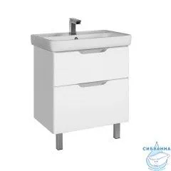 Тумба Dreja Q Plus 80 с раковиной Q 80 белый лак