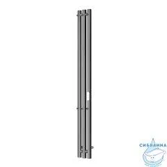 Полотенцесушитель электрический Toni Arti Siena rotondo pulsante 3П 130x1200 оружейная сталь