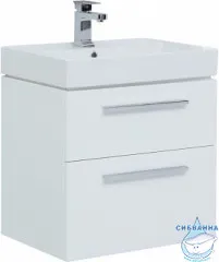 Тумба под раковину Aquanet Nova 60 242279 белый глянец