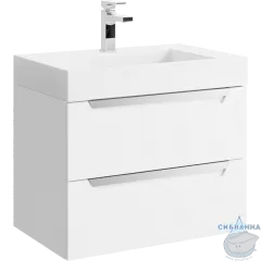 Тумба под раковину 70 см Aqwella Cube CUB0107W