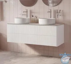 Тумба со столешницей Iddis Aiger 120 см белый матовый